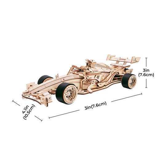 Puzzle 3D de Madera ROKR Racing Car LK505 – Modelo Mecánico para Adulto